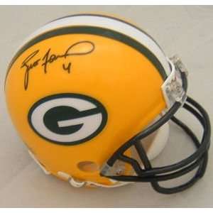   Brett Favre Autographed Green Bay Packers Mini Helmet 