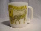 Milkglass Shaving Mug with Picture of Horse and Buggy Days