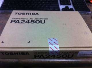 You are looking at a listing for a Toshiba Universal AC Adaptor. New 