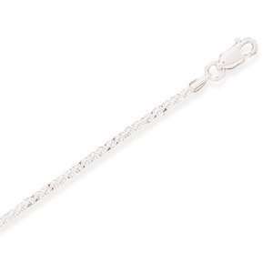  1mm Butterfly Twist 030 Sterling Silver Chain Necklace, 16 