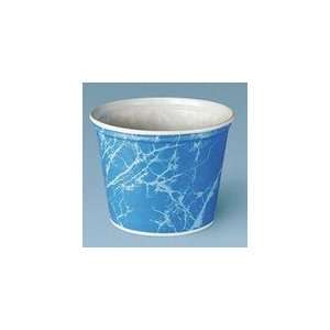   165 Oz Blue Marble UnWaxed Paper Food Buckets
