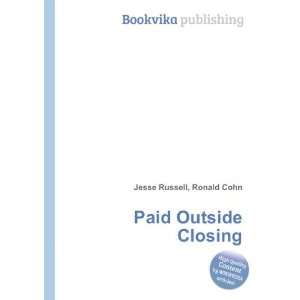  Paid Outside Closing Ronald Cohn Jesse Russell Books