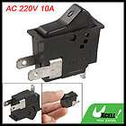 AC 220V Black Shell 3 Position Hair Dryer Rocker Switch