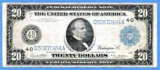 ecoins49 1914 $20 Federal Reserve Note Cleveland Fr.979a VF  