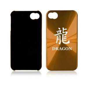 Apple iPhone 4 4S 4G Gold A768 Aluminum Hard Back Case Cover Chinese 