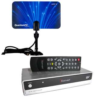 iKonvert DIGITAL CONVERTER BOX N INDOOR HDTV HD TV ANTENNA UHF VHF 