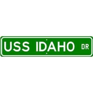 USS IDAHO BB 42 Street Sign   Navy 