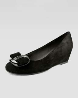 Beaudela Low Wedge Pump with Bow Detail