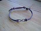infinity leather bracelet  