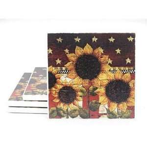 Patriotic Sunflowers Coasters 