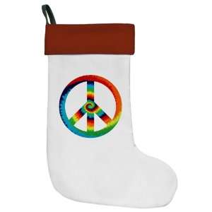  Christmas Stocking Tye Dye Peace Symbol 
