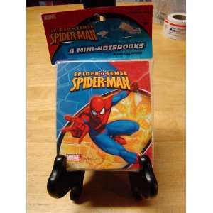   SPIDER MAN MINI NOTEBOOKS (PARTY FAVORS 4 PER PACK) 