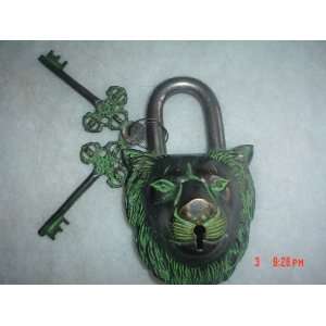  Antique Lock, Made in India, 4 Inch, 1 Item Everything 