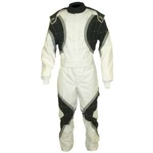   Gear 10044423 White XX Large Level 2 Evo X Karting Suit Automotive