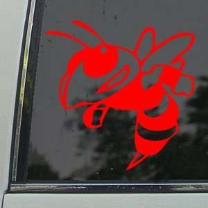  Bumble Bee Wasp Cartoon Red Decal Truck Window Red Sticker 