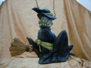 New Hanging Halloween Witch Hat & Broom Fall Autumn  