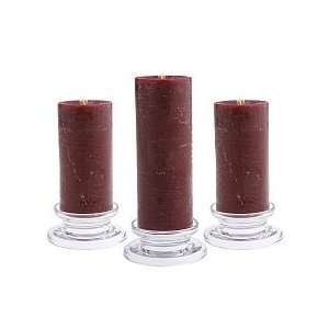   of 3 Textured Pillars w/Reversible Bases by Valerie