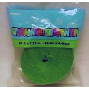  81 Foot Lime Green Party Streamer Case Pack 144 