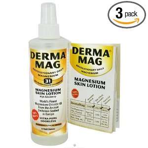  Derma Mag Magnesium Skin Lotion (Oil) 8oz   Pack of 3 