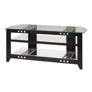  Large Black Riveting Widescreen TV Stand Electronics