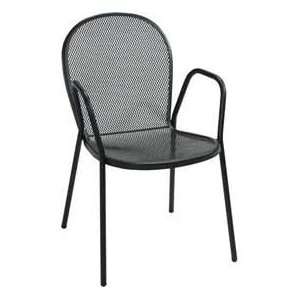  Bistro Outdoor Metal Chair With Arms Patio, Lawn & Garden