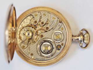 Illinois Stewart Special Gold Filled Pocket Watch 17 Jewel Size 16 GT 