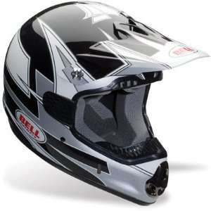 Bell SC Flash Black/Silver Full Face Motorcross Helmet   Size  Medium