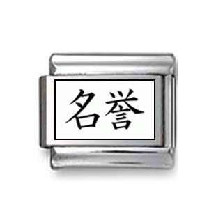  Kanji Symbol Sense of honor Italian charm Jewelry