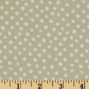  44 Wide Play Date Flannel Dots Stone Fabric By The Yard 