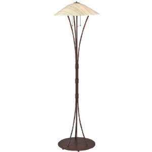  65H Branches Fused Glass Floor Lamp