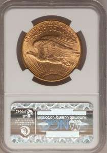 USA DOUBLE EAGLE ONE OZ GOLD 1910 D $20 MS64 NGC  