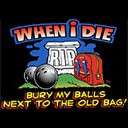 Bowling When I Die Bury My Balls Next to the Old Bag Crewneck 
