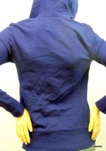 New Old Navy Blue Maternity Zip Up Hoodie Sweatshirt Sweater Top Size 