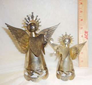 Set Of Two Christmas Angel Tree Toppers  