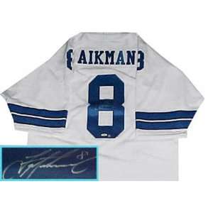  Troy Aikman Dallas Cowboys Autographed White Throwback 