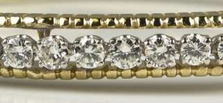 High End 14k Gold 2.00ctw F VS Diamond Bangle Bracelet  