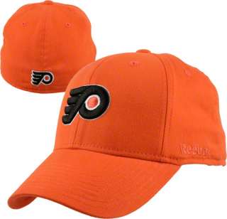 Philadelphia Flyers Basic Logo Orange Structured Flex Hat  