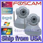 Foscam Pan/Tilt Network WI FI Audio IP WEBCAM Camera  