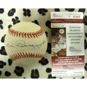  Dom DiMaggio Signed Ball   American League W jsa 