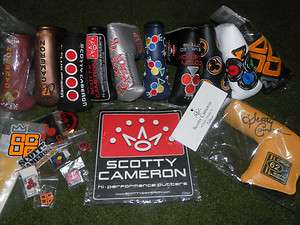 SCOTTY CAMERON MEMBER CLUB PUTTER HEAD COVER SET 2002 2012 10 YEARS 