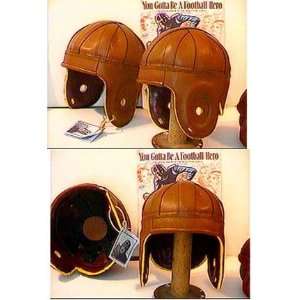 Cordovan Rust Leather Football Helmet from Past Time Sports  