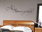  Decor Vinyl Decal Sticker Letting Quotes Always Kiss Me Goodnight #69