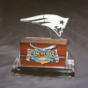  New England Patriots NFL Business Card Holder w/ Gift Box 