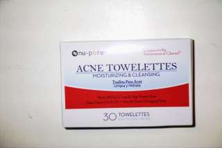 Nu Pore Acne Towelettes Moisturizing&Cleansing 30 A Box  