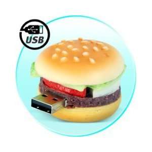  8GB Hamburger Flash Memory Drive   Novelty Shaped USB 