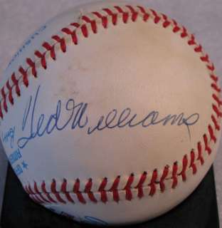 MICKEY MANTLE TED WILLIAMS SIGNED AUTO PSA DNA BASEBALL  