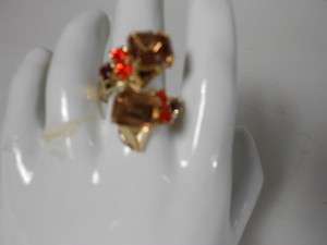 Rachel Leigh Zelda Snake Ring GOLD Mulit color Crystal NWOT $125 Sz 7 