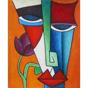  Two sides of Personality Oil Painting on Canvas Hand Made 