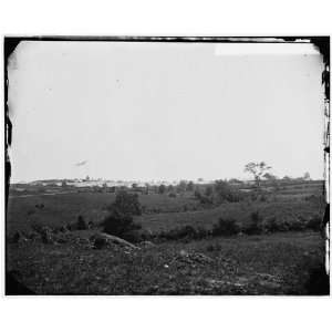   Hill, Virginia. Distant view of the camp of the 13th New York Cavalry