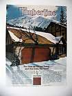 Raynor Garage Doors Timberline Sectional Steel Door 1979 print Ad 